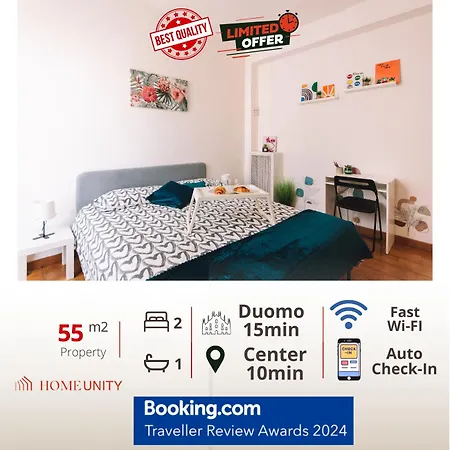 アパート San Siro-duomo Wi-fi & Netflix *